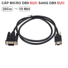 Micro DB9 male to DB9 female cable for industrial cameras, compatible with Dell EMC 038-003-084 connector