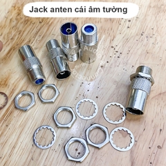 Jack anten TV cổng cái âm tường - Female wall antenna socket