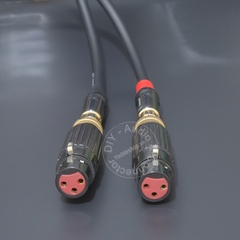 Rắc canon cái ra hoa sen lõi đồng mạ bạc 1 cặp DIY - 2pcs XLR female to lotus female silver plated copper core cable