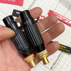 Rắc canon cái ra hoa sen lõi đồng mạ bạc 1 cặp DIY - 2pcs XLR female to lotus female silver plated copper core cable