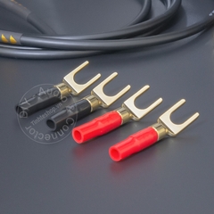 Jack càng cua cho Loa Âm ly 4 chiếc - Y-type audio jack for Speaker or Amplifier terminal