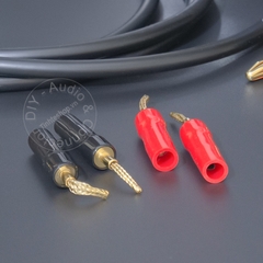 Jack loa mỏ chim mềm 4 chiếc - Audio jack for Speakers 24K gold-plated soft copper mesh Âmplifier