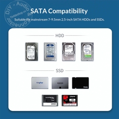 HDD box Orico 2.5 2521-U3 - 2.5" SATA III USB 3.0" portable hard drive case