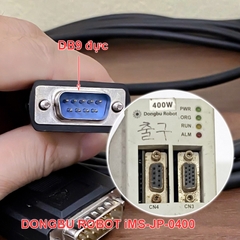 Cáp lập trình PLC RS422 DB9 sang DB15 cho màn hình HMI XTOP07TW với bộ điều khiển robot công nghiệp Dongbu Robot IMS-J-1000