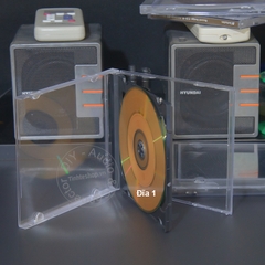 Hộp đựng đĩa CD DVD loại dày 1Cm đựng 2 mặt 1 chiếc - 1 PCS of 1cm . thick plastic CD and DVD box