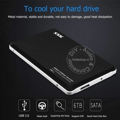 Box đọc ổ cứng 2.5 SATA III USB 3.0 SSK HE-V300 HDD box siêu mỏng 12.7mm