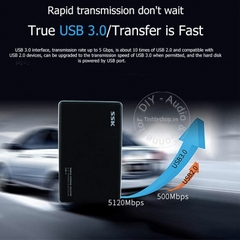 Box đọc ổ cứng 2.5 SATA III USB 3.0 SSK HE-V300 HDD box siêu mỏng 12.7mm