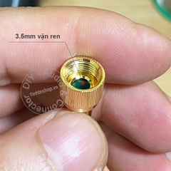 Rắc tai nghe kiểm âm 3.5 sang 6 ly vặn ren hàng Sony - 6.35mm to 3.5mm female stereo jack with threaded point for monitor headphones