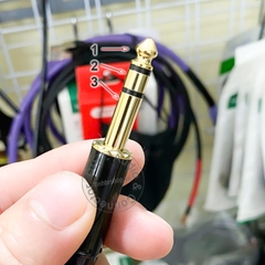 Jack 6 ly stereo 2 vạch cho bạn tự làm cáp âm thanh cho Loa kiểm âm Mixer DAC - 6.35mm 3-pole TRS audio plug