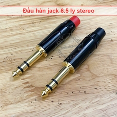 Jack 6 ly stereo 2 vạch cho bạn tự làm cáp âm thanh cho Loa kiểm âm Mixer DAC - 6.35mm 3-pole TRS audio plug