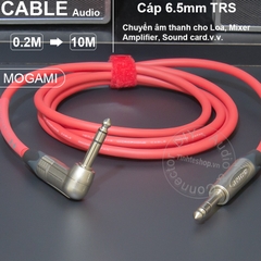 Dây balanced 6.5mm TRS cắm cho Mixer Sound card Loa kiểm âm - DIY 6.35mm stereo cable MOGAMI 2549