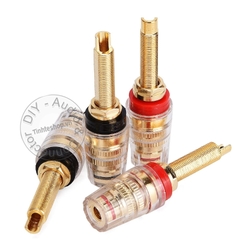 Cọc loa bắp chuối chuôi dài 4 chiếc - Banana plug socket connector