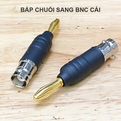 Giắc chuyển BNC cái sang jack bắp chuối cho Thiết bị đo đạc Máy hiện sóng - BNC female to banana plug