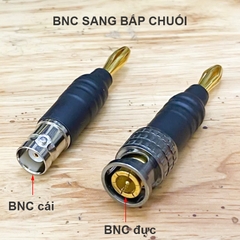 Giắc chuyển BNC cái sang jack bắp chuối cho Thiết bị đo đạc Máy hiện sóng - BNC female to banana plug