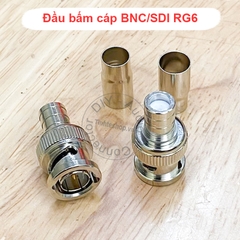 Đầu bấm SDI BNC cho cáp RG6 - BNC Male Coax Connector for RG6