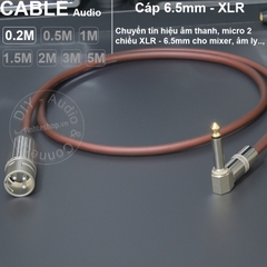 Dây micro canon đưc sang 6 ly DIY 0.2 đến 5 mét - XLR male to 6.35mm mono male microphone audio cable