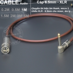 Dây micro canon đưc sang 6 ly DIY 0.2 đến 5 mét - XLR male to 6.35mm mono male microphone audio cable