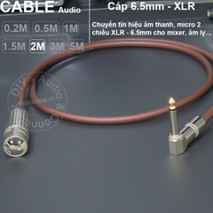Dây micro canon đưc sang 6 ly DIY 0.2 đến 5 mét - XLR male to 6.35mm mono male microphone audio cable