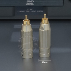 Jack canon sang AV đực DIY 2 chiếc - RCA male to XLR male adapter