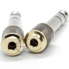 Đầu chuyển 6.5 sang 3.5mm stereo HIFI mạ rhodium - 6.35mm to 3.5mm adapter
