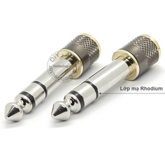 Đầu chuyển 6.5 sang 3.5mm stereo HIFI mạ rhodium - 6.35mm to 3.5mm adapter