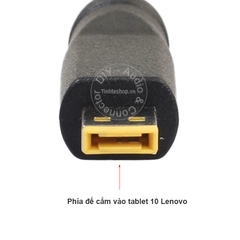 Jack đổi từ chân tròn sang chân dẹt Lenovo Tablet 10 - 5.5x2.1mm sang 7.5x2.8mm Lenovo ThinkPad 10 Helix 2