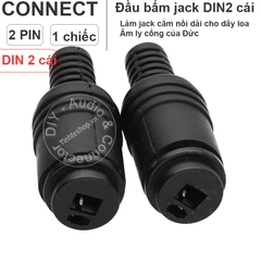 Jack MIDI dẹt 2pin cho âm ly cổ Châu Âu 1 chiếc