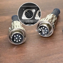 Đầu DIN8 đực khóa ren cho âm ly Naim NAC332 - DIN8 male locking solder plug