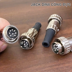 Đầu DIN8 đực khóa ren cho âm ly Naim NAC332 - DIN8 male locking solder plug