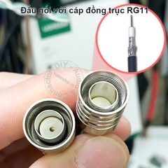 Đầu bấm jack anten F5 cho cáp RG11 - RG11 cable TV antenna plug