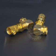 Đầu cắm F5 cho anten TV Đầu thu Truyền hình mặt đất kèm chuôi vặn - F5 male - female connector