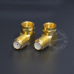 Đầu cắm F5 cho anten TV Đầu thu Truyền hình mặt đất kèm chuôi vặn - F5 male - female connector