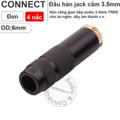 Jack 3.5 cái 4 nấc TRRS OD6mm - 3.5mm 4-pole 24K gold-plated female audio jack