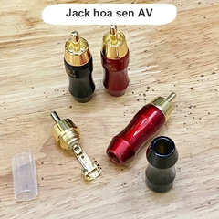 Đầu hàn cổng hoa sen đồng mạ vàng 24K Liton - DIY RCA audio cable plug
