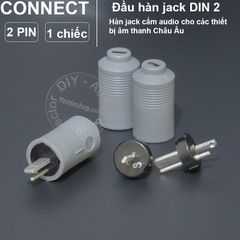 Jack loa Châu Âu DIN2 - 2 pin speaker plug