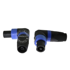 Jack cắm loa speakon cong vuông góc 1 chiếc - 4 Pole Right Angle Speakon