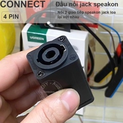 Jack nối dây loa speakon 4 pin