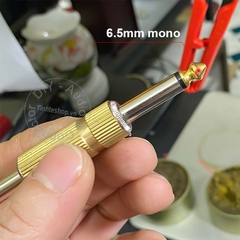 Jack 6 ly 2 đầu đực cắm cho Pedal Phơ đàn - 6.35mm plug for hall of fame 2 reverb pedal