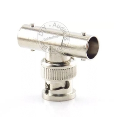 Đầu chia BNC đực ra 2 cái chữ T - BNC connector male to 2 female