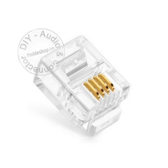 Jack cắm RJ9 bấm cáo tai nghe điện thoại bàn 1 chiếc - RJ9 4pin plug for phone headset