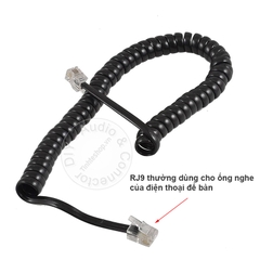 Jack cắm RJ9 bấm cáo tai nghe điện thoại bàn 1 chiếc - RJ9 4pin plug for phone headset