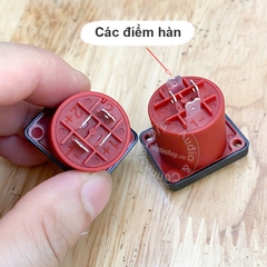 Ổ cắm loa spaekon âm tường âm sàn - 4 pin wall mounted floor mounted speaker socket