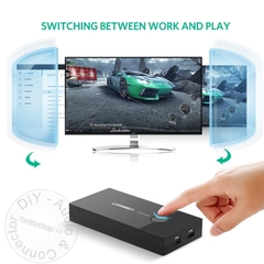 KVM VGA 2 port switch Ugreen 30357 - Bộ gộp cổng VGA 2 vào 1