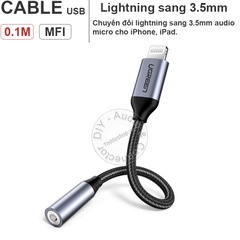 3.5 to lightning MFI Ugreen 30756 - Cáp tai phone cho iPhone iPad