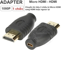 Đầu đổi HDMI đực sang Micro HDMI cái - Micro HDMI female to HDMI male adapter