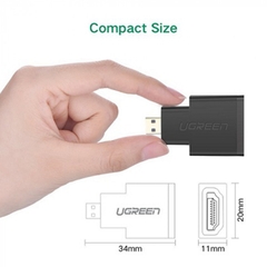 Đầu đổi micro HD sang HDMI Ugreen 20106 - Micro HDMI to HDMI female adapter