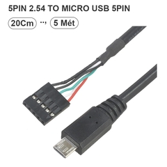 Micro USB to 2.54 USB 5pin Header Motherboard
