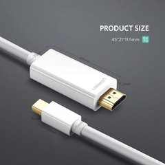 Cáp Mini displayport sang HDMI 1080P Ugreen MD101 - Thunderbolt 2 to HDMI cable full HD 1080p