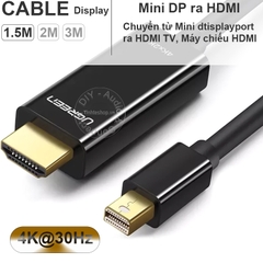 Cáp Mini displayport ra HDMI 4K Ugreen MD101 - Thunderbolt 2 to HDMI cable 4K@30Hz