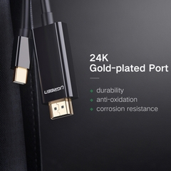 Cáp Mini displayport ra HDMI 4K Ugreen MD101 - Thunderbolt 2 to HDMI cable 4K@30Hz